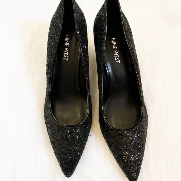 Nine West Shoes - NINE WEST Sequin Black Pumps
